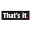 That's It logo