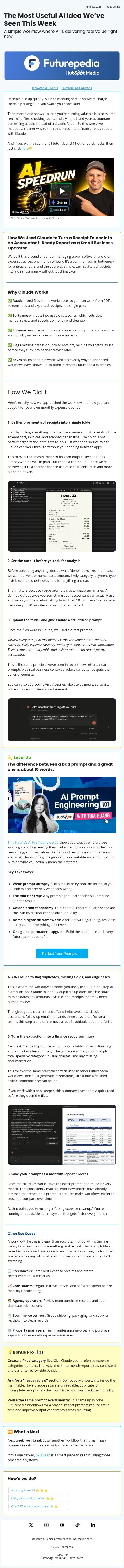 The Most Useful AI Idea We’ve Seen This Week email from 未来百科 screenshot