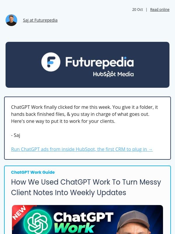 Get the most out of ChatGPT Work email from 未来百科