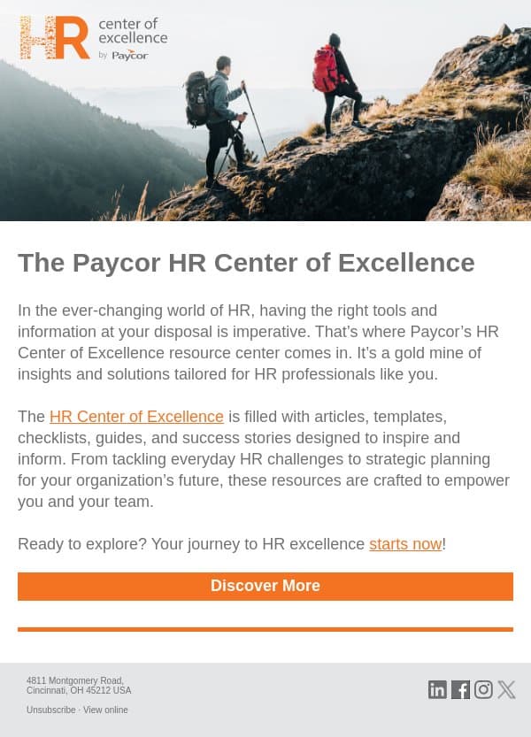 Stay Ahead in HR: Top Resources at Your Fingertips email from 7Geese screenshot