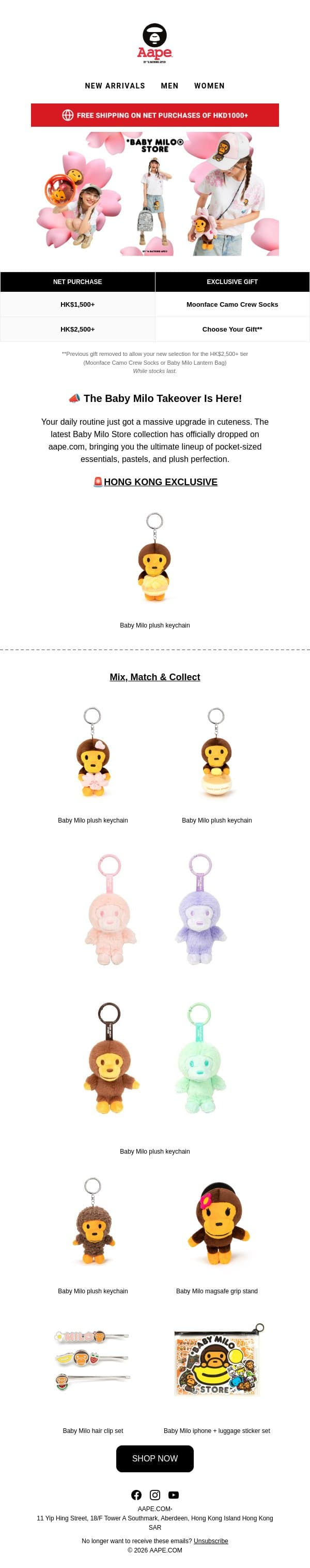 🐒 Say hello to your new daily companions... email from Aape screenshot