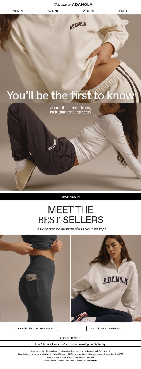 Meet the Best-Sellers 🪐 email from Adanola screenshot