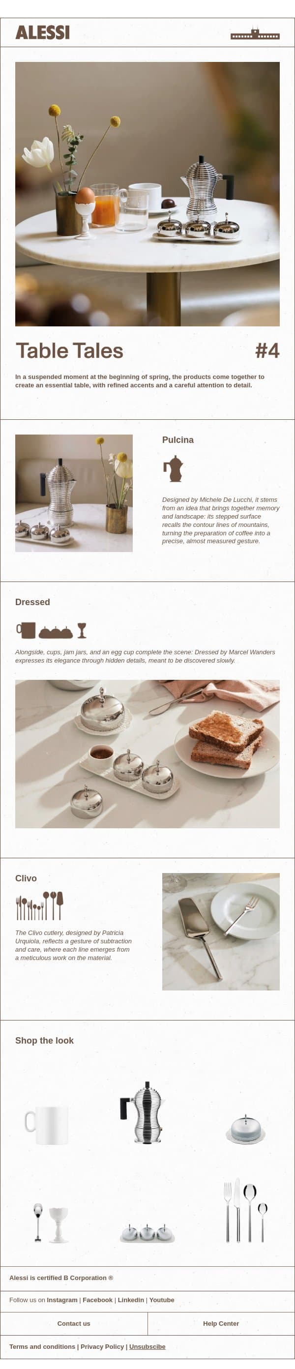 Craft Your Spring Table with Elegance email from Alessi screenshot