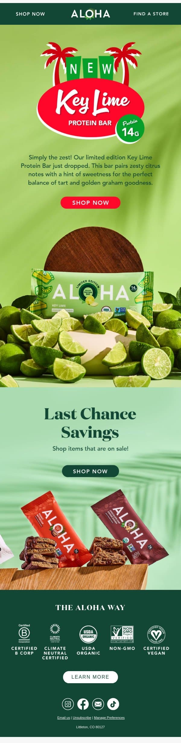Have you heard? email from Aloha screenshot