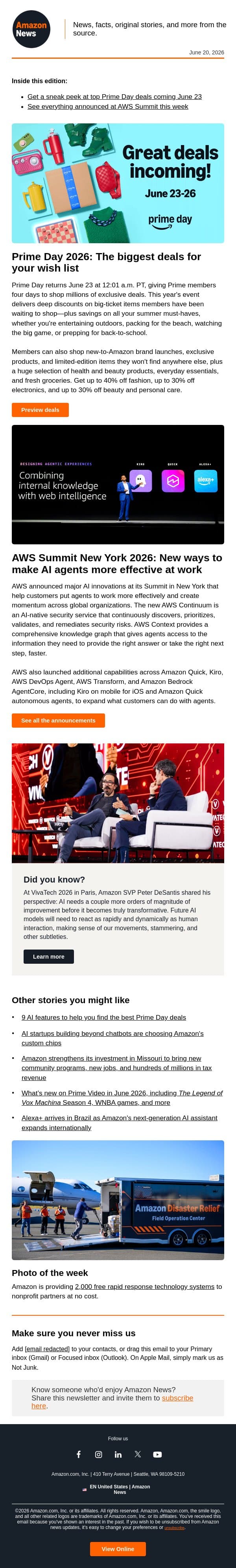 Preview Prime Day deals before the sale starts June 23 email from Amazon screenshot
