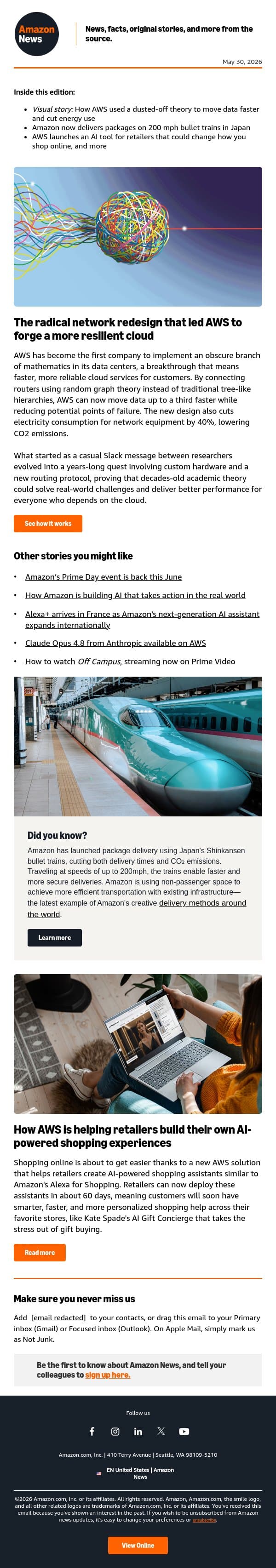 See how AWS engineers used random math to create a faster cloud email from Amazon screenshot