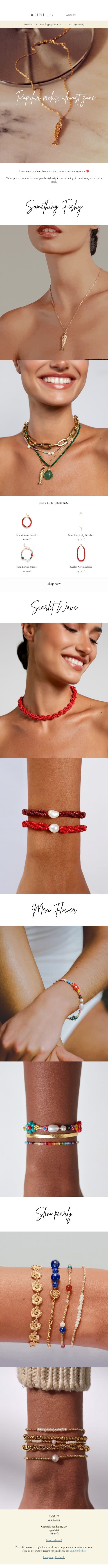 Goodbye July, hello August email from Anni Lu screenshot