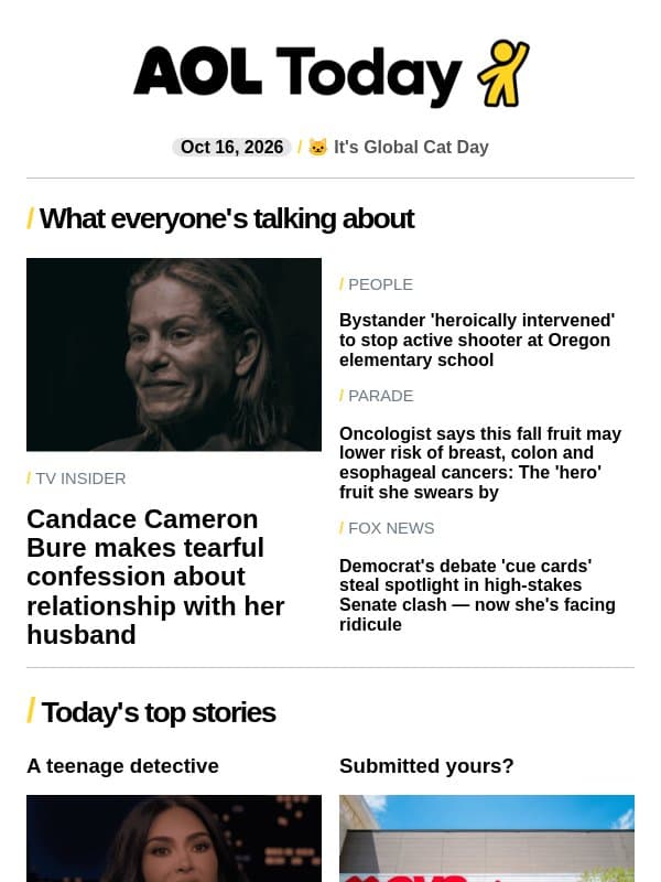 Kate Middleton's big surprise; Kim Kardashian's OJ confession email from AOL