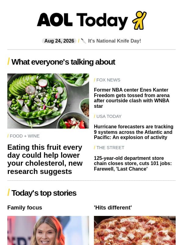 Reality star drops 500 lbs.; Kate Middleton's new look; mall chain closing store email from AOL
