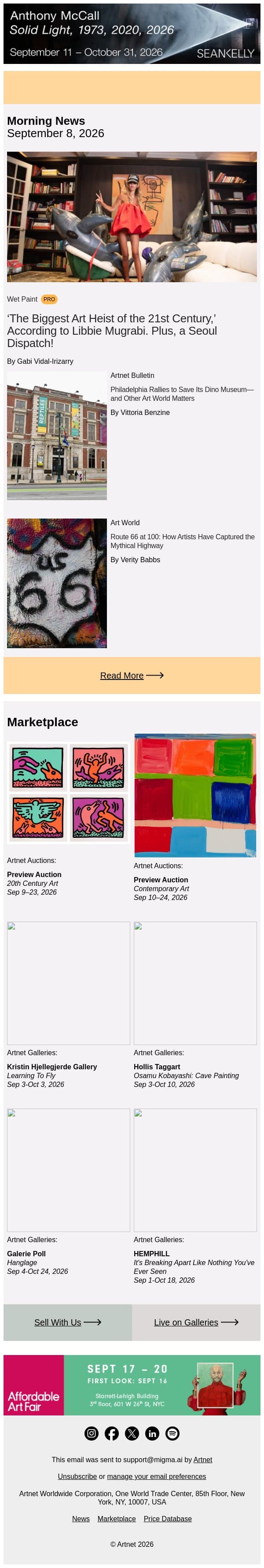 Inside a Mugrabi Art-World Legal Circus email from Artnet screenshot