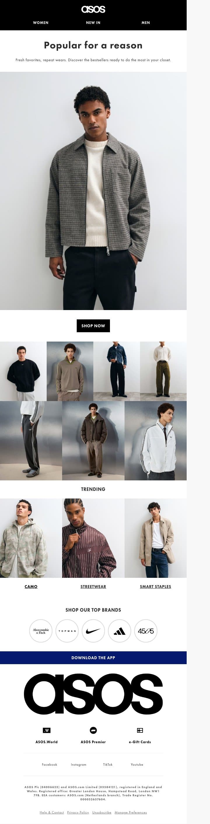 Your next go-to is here email from ASOS screenshot