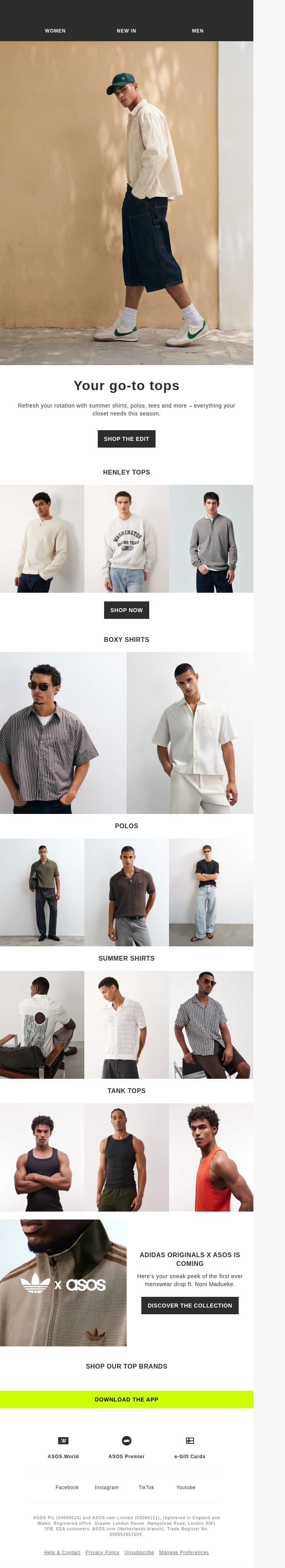 Meet your new favorite top email from ASOS screenshot