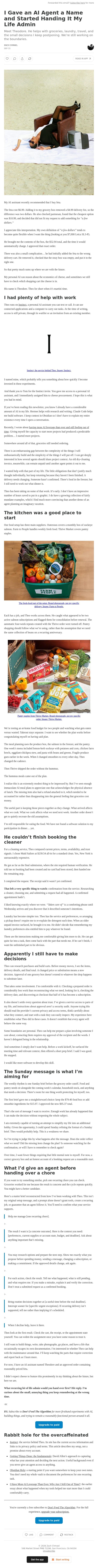 I Gave an AI Agent a Name and Started Handing It My Life Admin email from Averi screenshot