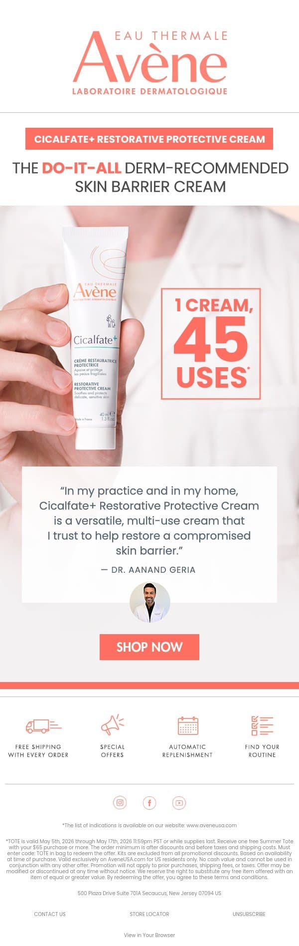 Derms Worldwide Use This Cream 🥼 email from Avène screenshot