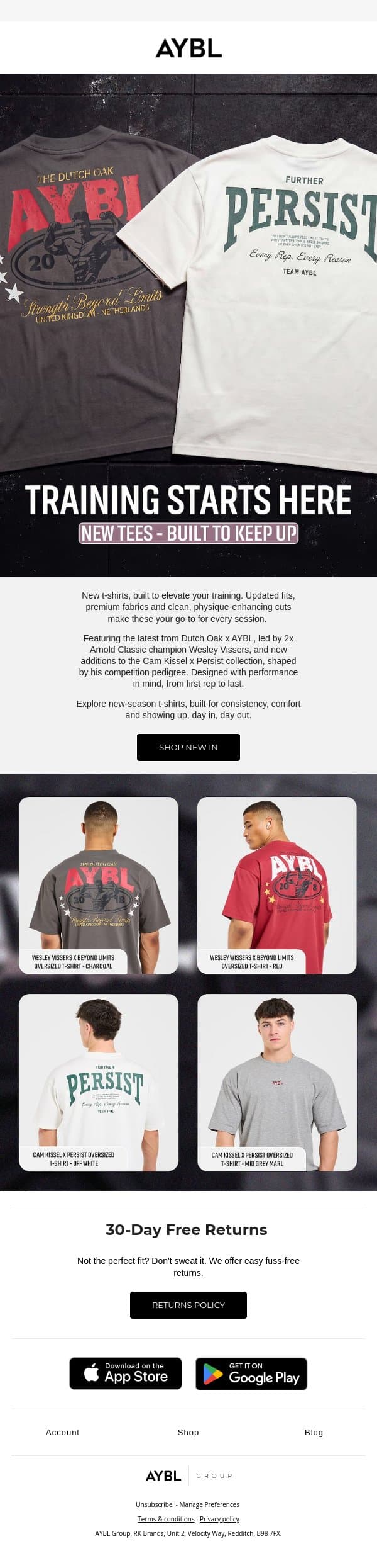 MADE FOR REAL TRAINING email from AYBL screenshot