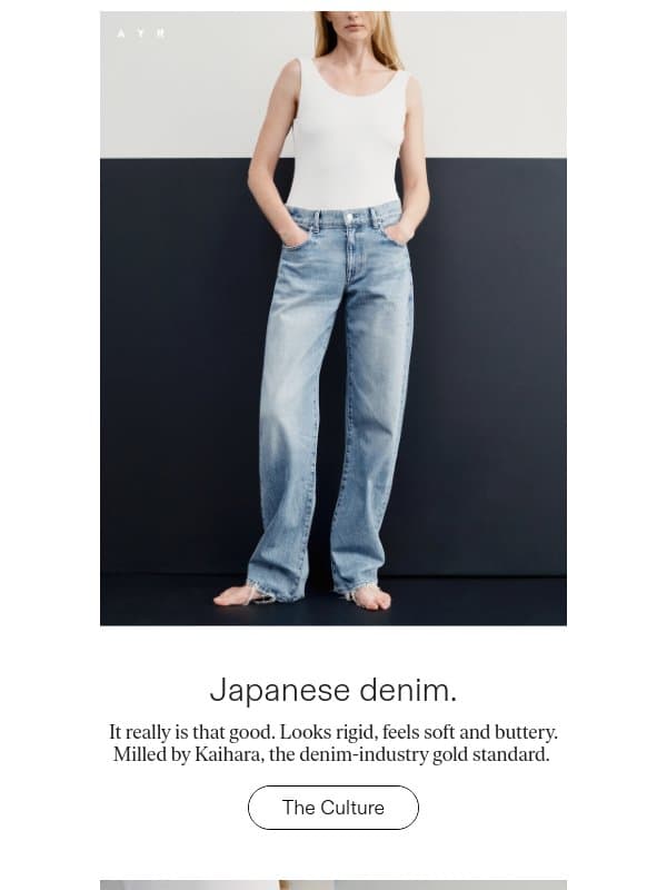 our designer’s most-worn jean email from AYR