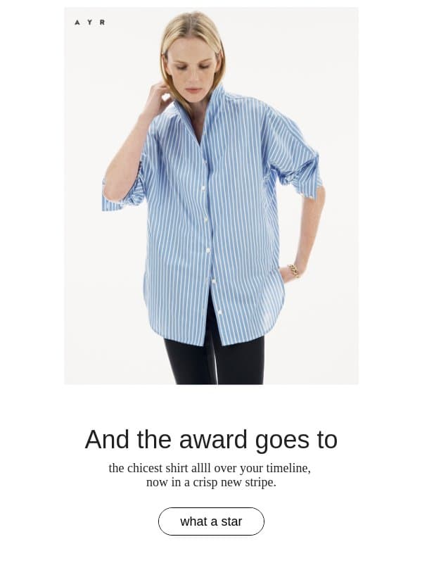 A STAR IS BORN email from AYR