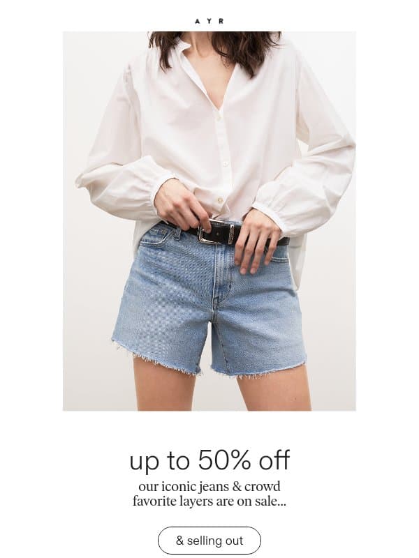 this sale is so good email from AYR