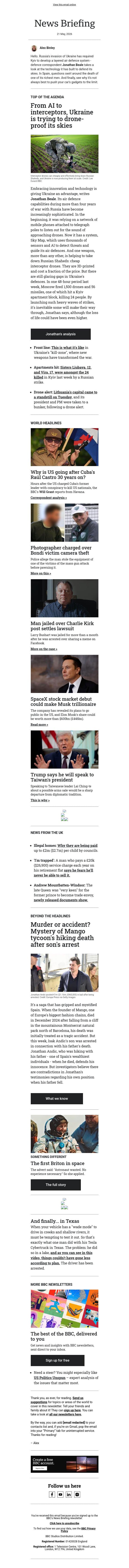The tech giving Ukraine an advantage email from BBC screenshot