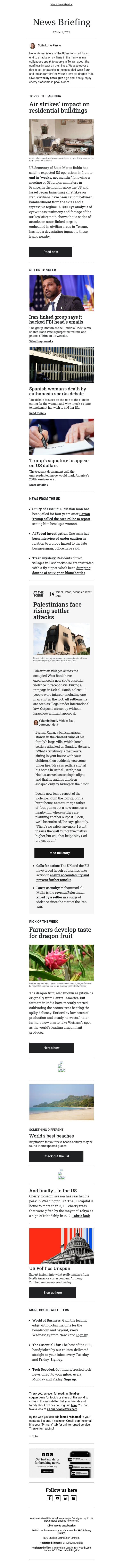 Inside Tehran as civilian toll of strikes rises email from BBC screenshot