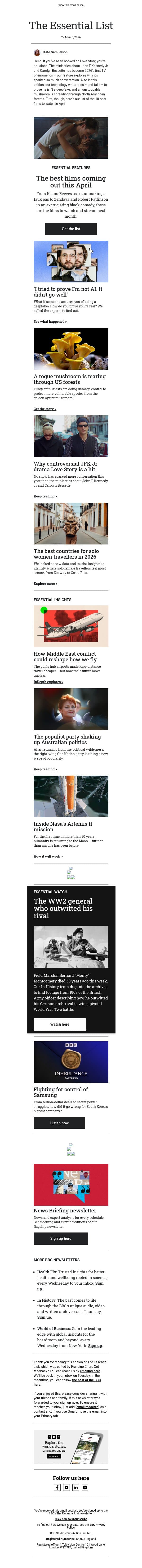 10 of the best films to watch this April email from BBC screenshot