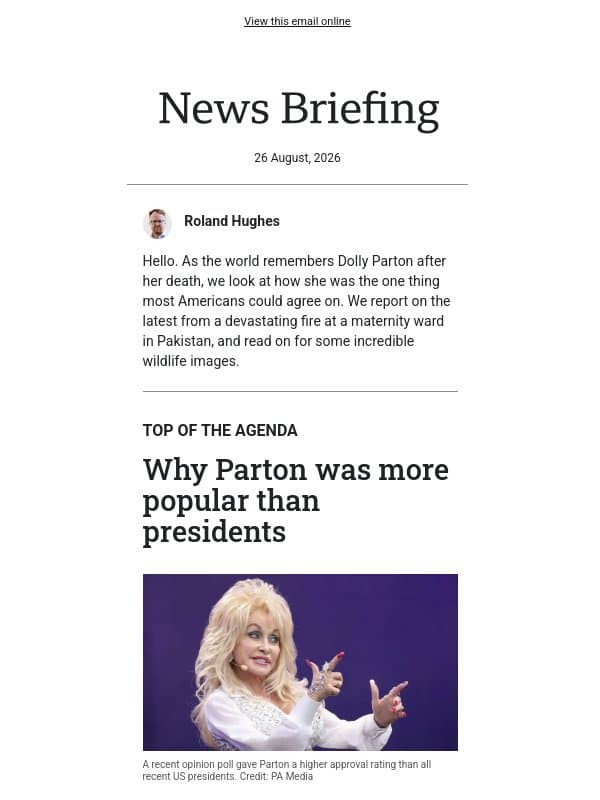 How Dolly Parton united the US email from BBC