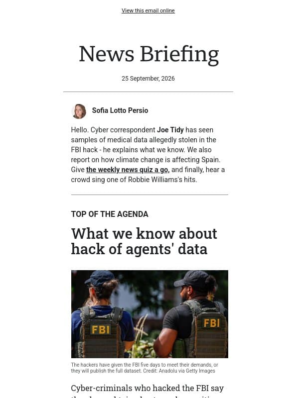 Why cyber-criminals hacked the FBI email from BBC