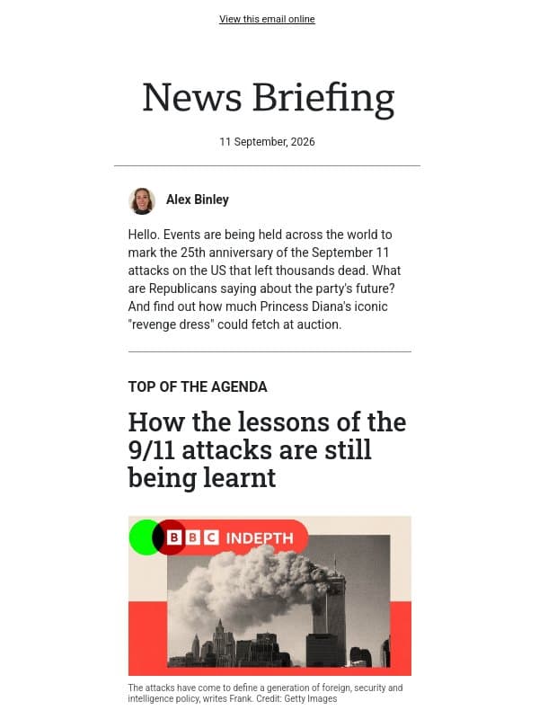 How 9/11 shaped intelligence policy email from BBC