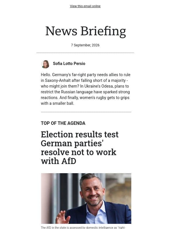 What's next after AfD win? email from BBC