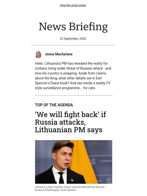 How one country is preparing for Russian attack email from BBC