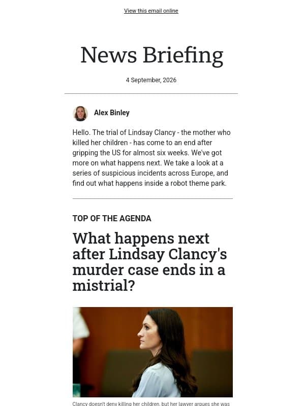 What next after Lindsay Clancy trial collapse email from BBC