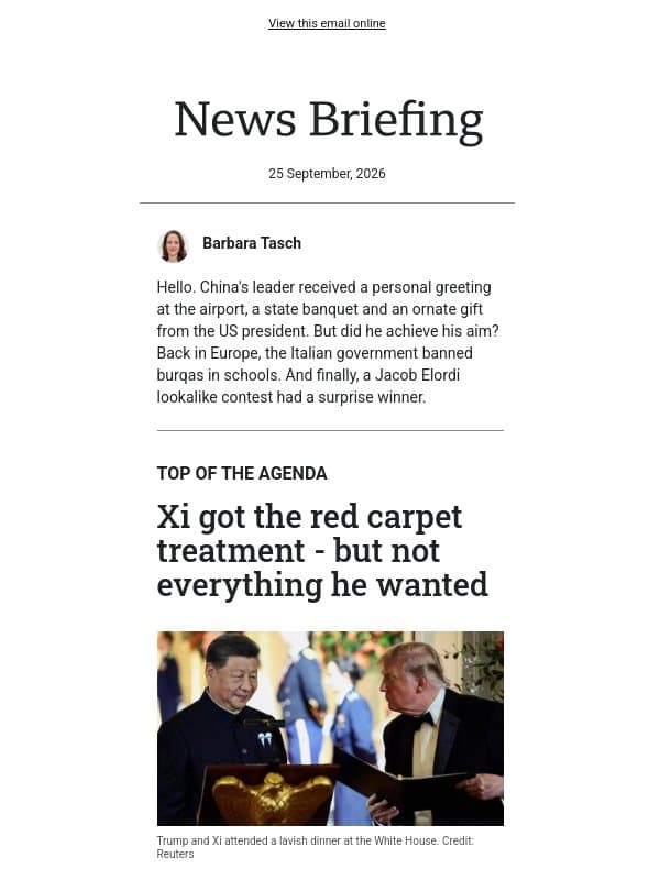 What Xi didn't get on this visit email from BBC