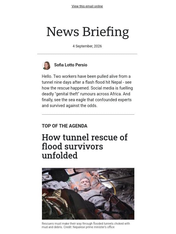 Inside Nepal tunnel rescue email from BBC
