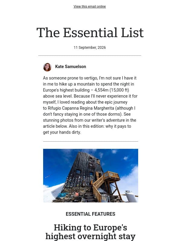 An icy hike to Europe's highest building email from BBC