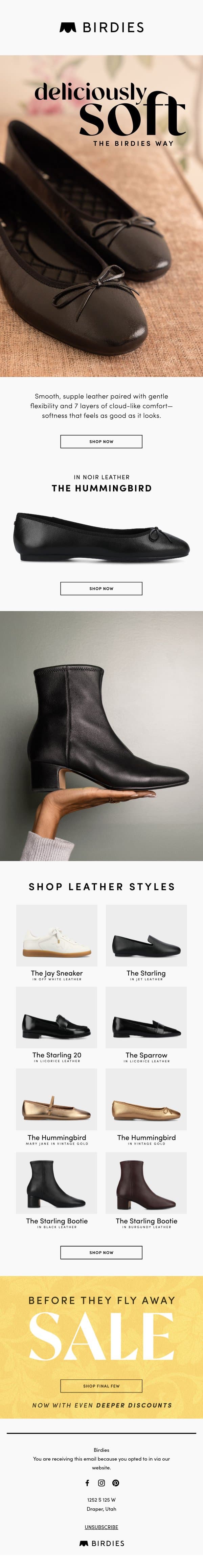 Your Feet Deserve This! 💕 email from Birdies screenshot