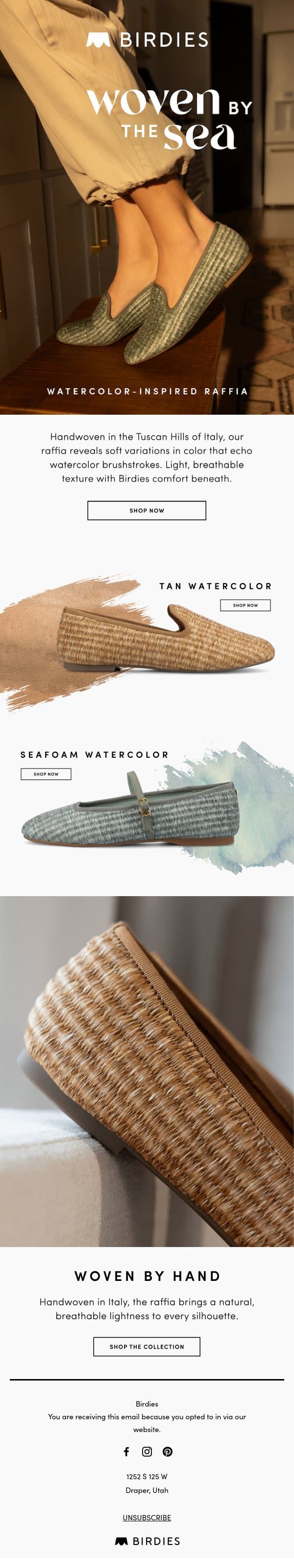 Crafted by Hand, Loved by All. email from Birdies screenshot