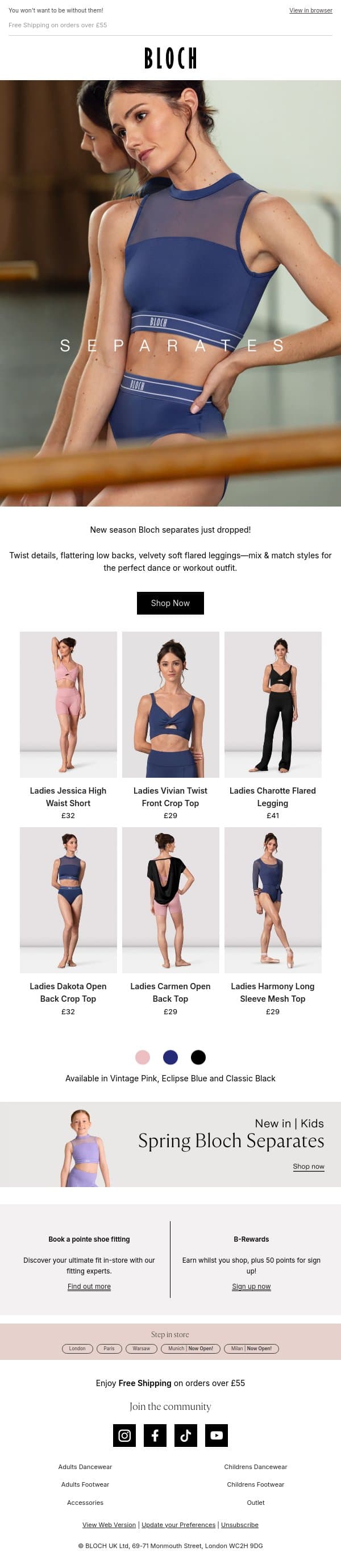 New in | Bloch Spring separates🐝 email from Bloch screenshot