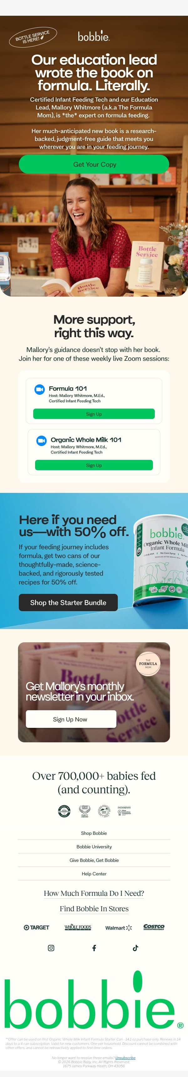 BIG NEWS: IT’S HERE 📖 email from Bobbie screenshot