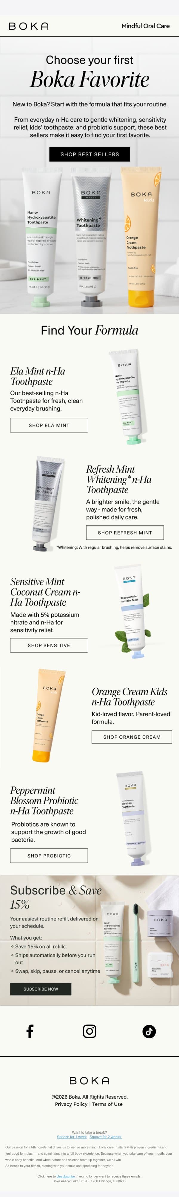Meet Our Most-Loved Boka Favorites email from Boka screenshot