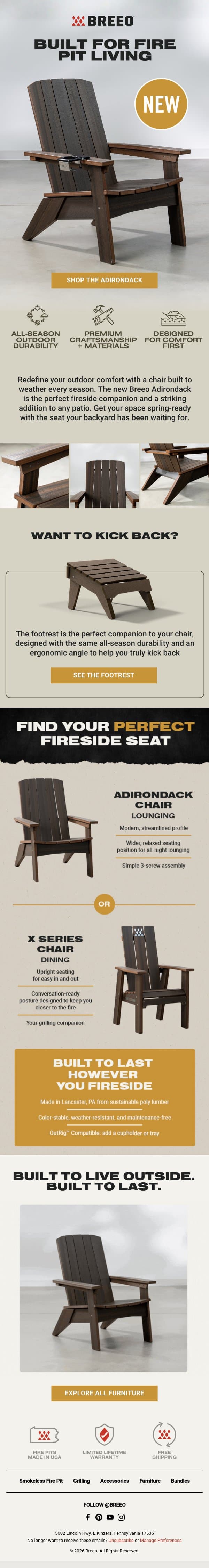 Your Fire Pit Just Met its Perfect Match 🫶 email from Breeo screenshot