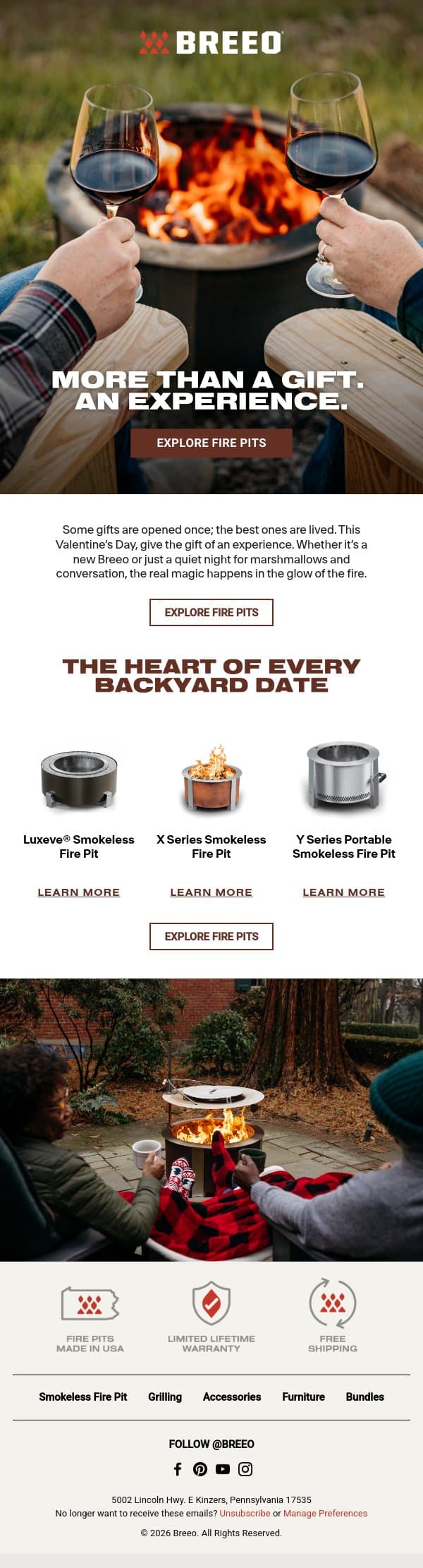 The Ultimate Valentine’s Spark 🔥 email from Breeo screenshot