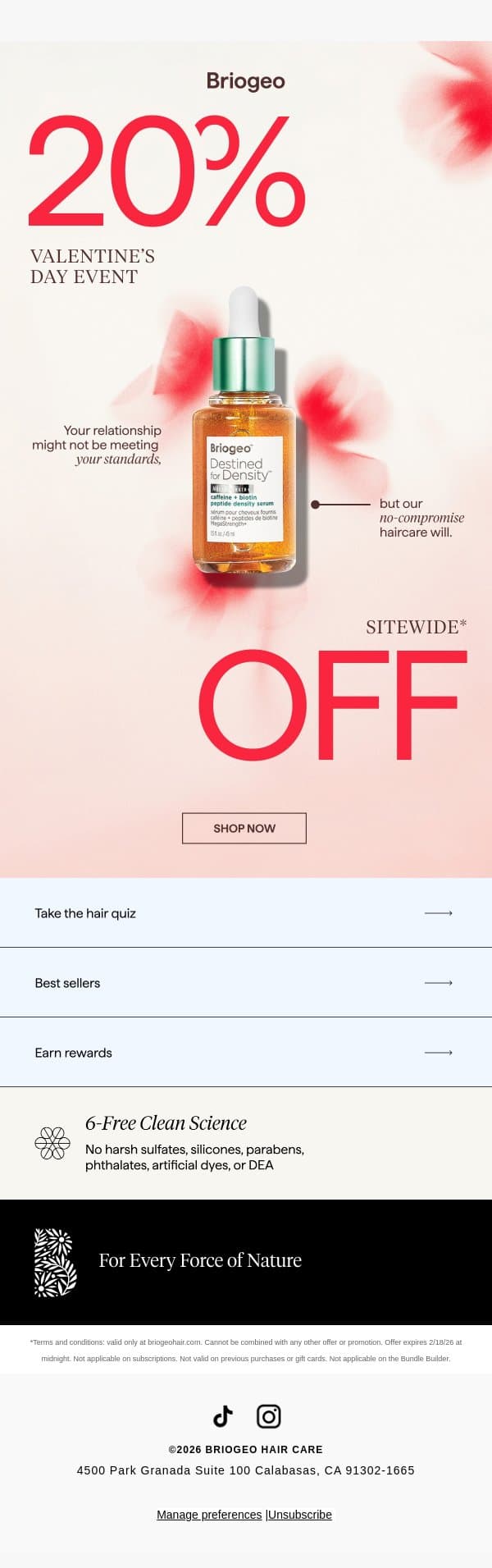 Your Hair Deserves Better💞 email from Briogeo screenshot