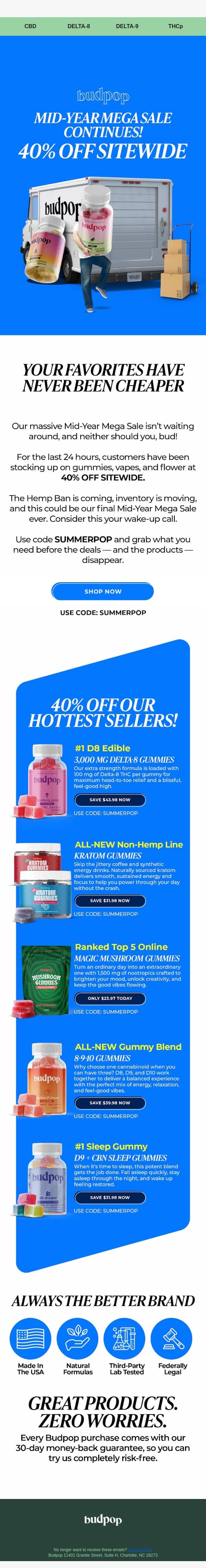 This Is Your Wake-Up Call 🤙 email from Budpop screenshot