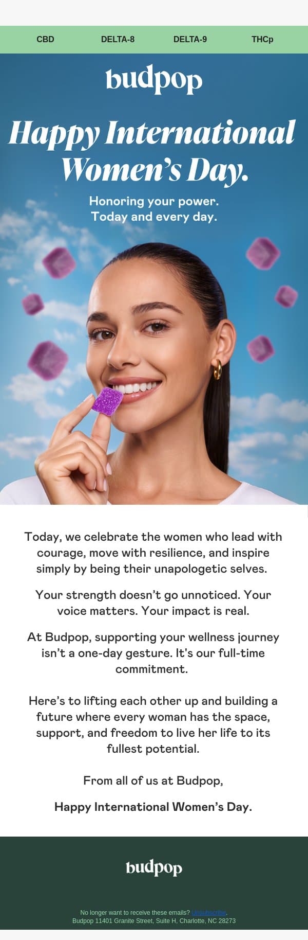 Honoring the Women Who Inspire Us 🌸 email from Budpop screenshot
