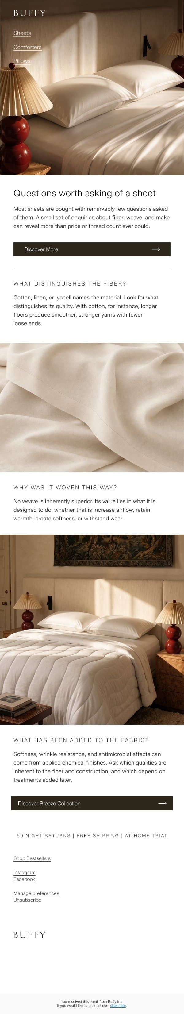 How to buy sheets like someone who knows fabric email from Buffy screenshot