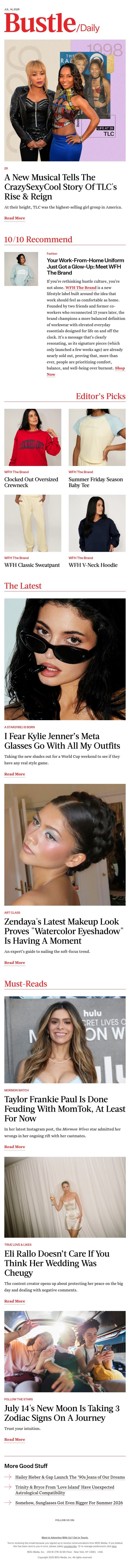 Zendaya's Latest Makeup Look Proves "Watercolor Eyeshadow" Is Having A Moment email from Bustle screenshot