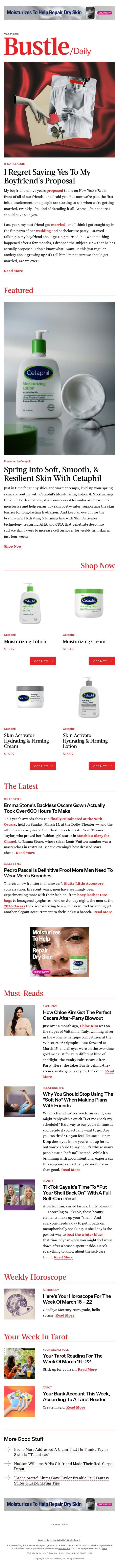 Emma Stone's Backless Oscars Gown Actually Took Over 600 Hours To Make email from Bustle screenshot