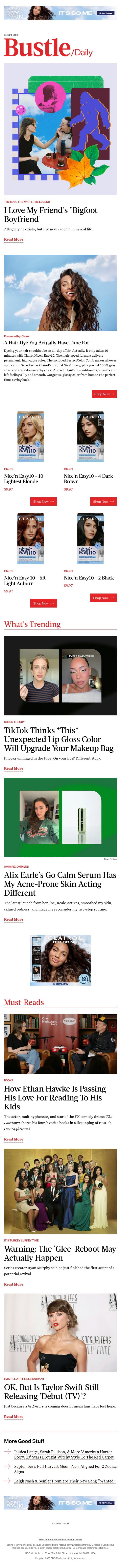 TikTok Thinks *This* Unexpected Lip Gloss Color Will Upgrade Your Makeup Bag email from Bustle screenshot