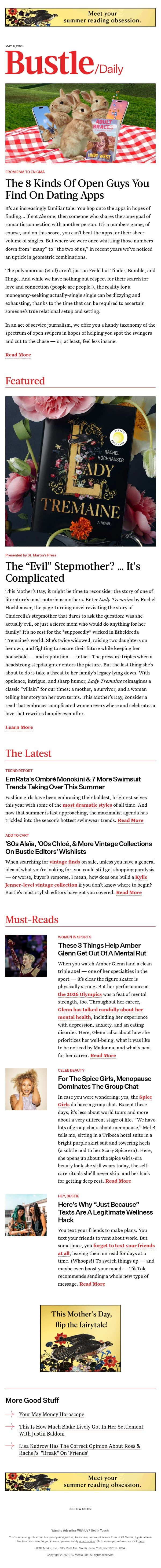 EmRata's Ombré Monokini & 7 More Swimsuit Trends Taking Over This Summer email from Bustle screenshot
