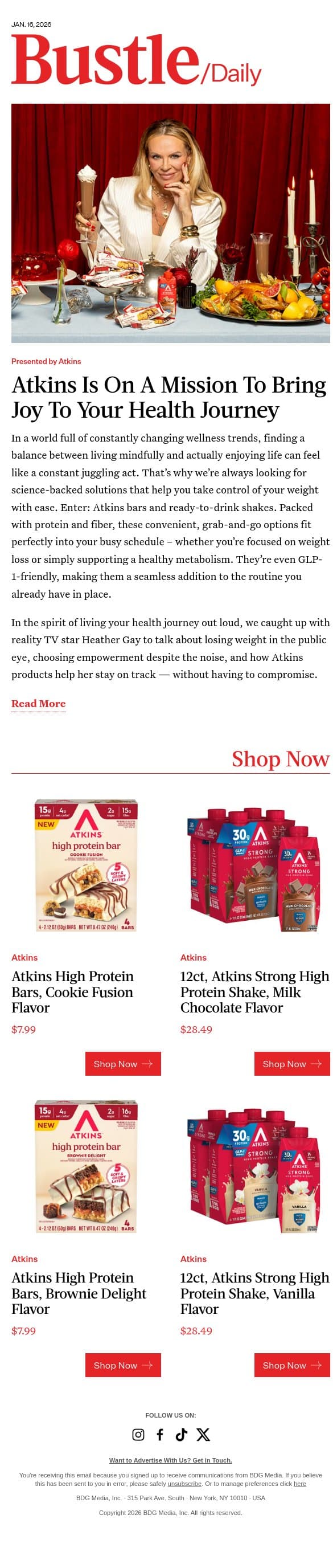 Balance Looks Good On You email from Bustle screenshot